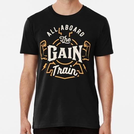 All Aboard The Gain Train Size S to 5XL Made in the USA T-shirt 4XL