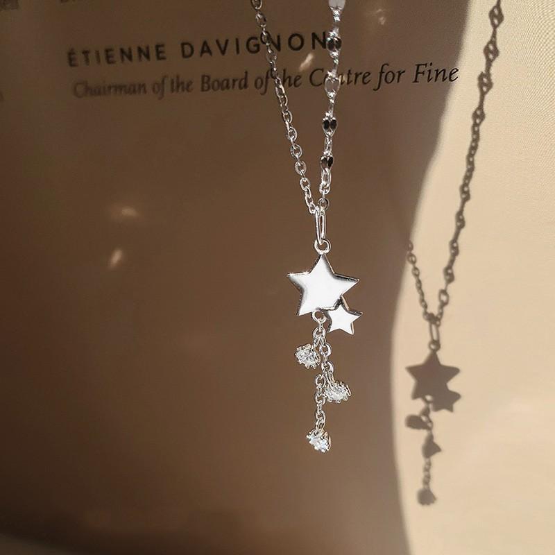 Tassel Star Necklace Temperament Sweet Fashion Neck Chain Personality Cool Tide Korean Version Collarbone Chain Style