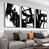 Black Abstract Wall Posters Pictures Vintage Scandinavian Decor Canvas Interior Paintings Living Room Home Decoration