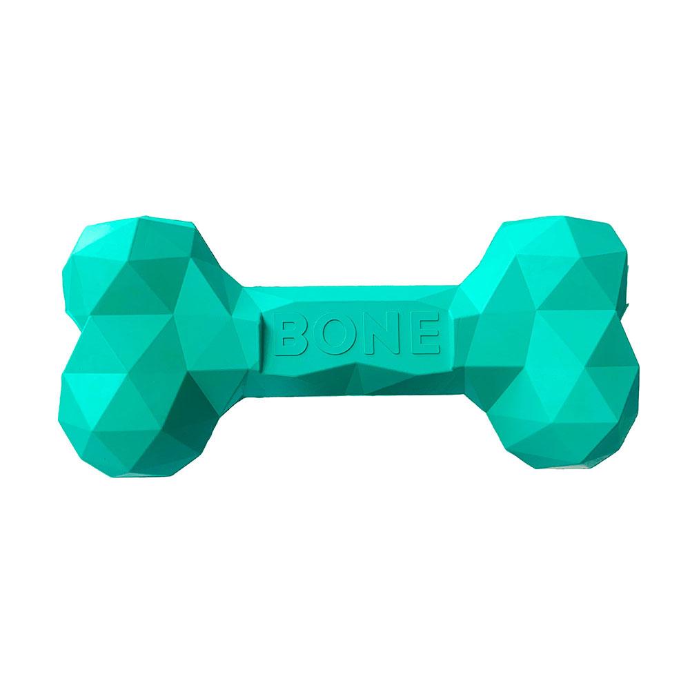 Rubber Simple Eco-Friendly 5cm Ball Bone Shape Design Multi-functional Pet Dog Chew Toy for Bite Training Chewing Resistance