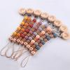 Baby Schnullerclip Silikonperlen Beißclip Baby Schnullerkettenhalter