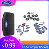 Car Sticker Ford New 2025 Hot 2pcs 10pcs 14mm 18mm 21mm For Ford Car Key Fob Case Badge Button Badge Logo Straight Folding Remot
