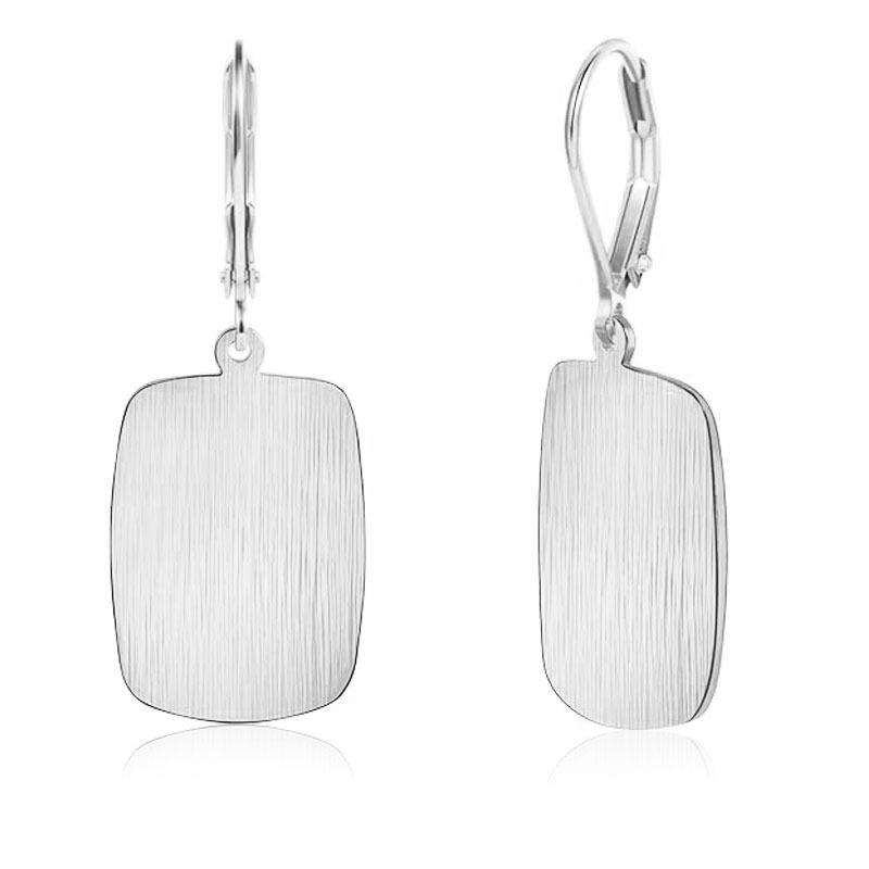 Elegant Striped Teardrop Pendant Earrings for Women