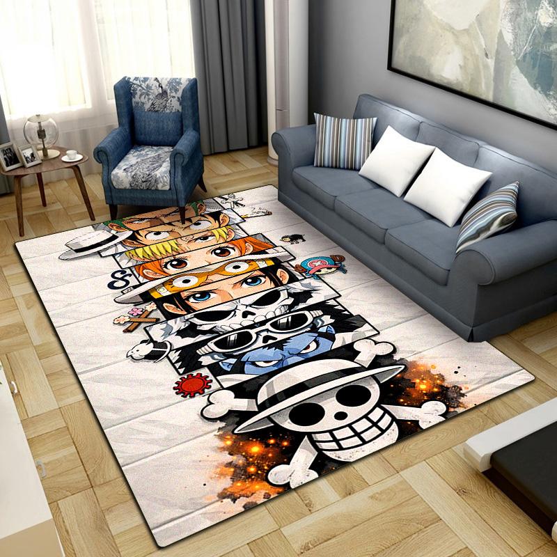 

Anime Pirate Adventure Print Carpet Large Area Rug Non Slip Washable Floor Mat Bedroom Home Decor 171 60x90cm