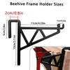 2Pcs Bee Rack Heavy Duty Plastic Beehive Frame Holder Beekeeping Grip Frame Perch Stand Support Rack for Beekeepers Supplies