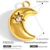 Heart Cat Dog Owl Oil Drop Ocean Style Pendants 18K Gold Plated Stainless Steel Charms Fashion Jewelry Gold Pendants