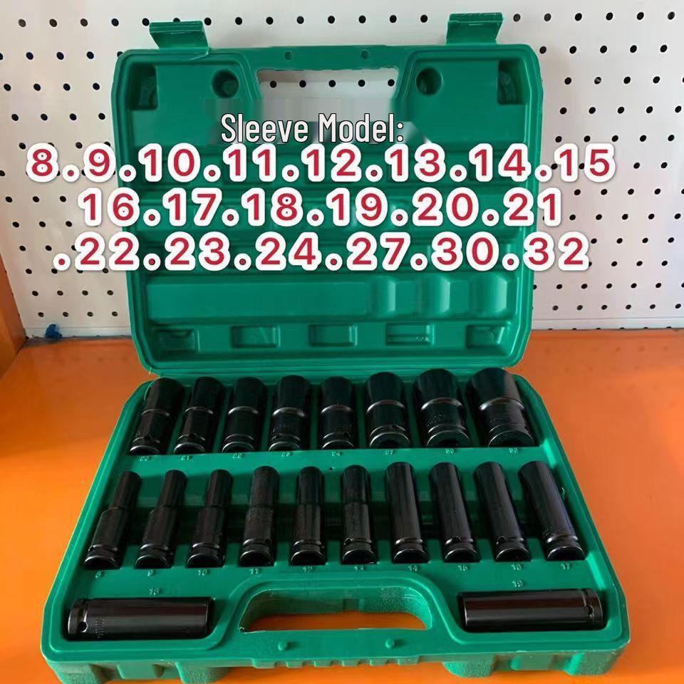 Electric Wrench and Socket Set for Auto Repair 8-Piece