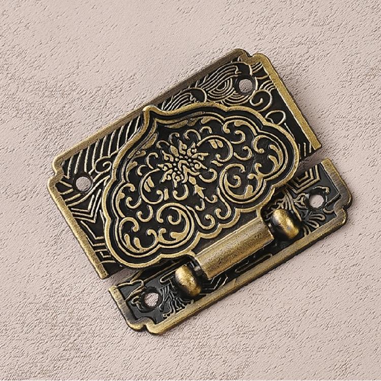 Antique Zincs Alloy Chest Clasp Jewelry Wooden Box Buckle Pad Chest Lock for Gift Packaging and Craft Box Enduring