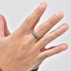 Vnox Herren Vintage Unregelmäßiger Konkaver Ring, 6 mm Breit Edelstahl Punk Retro Graue Ringe, Endlose Liebe Jahrestagsgeschenk für Ihn