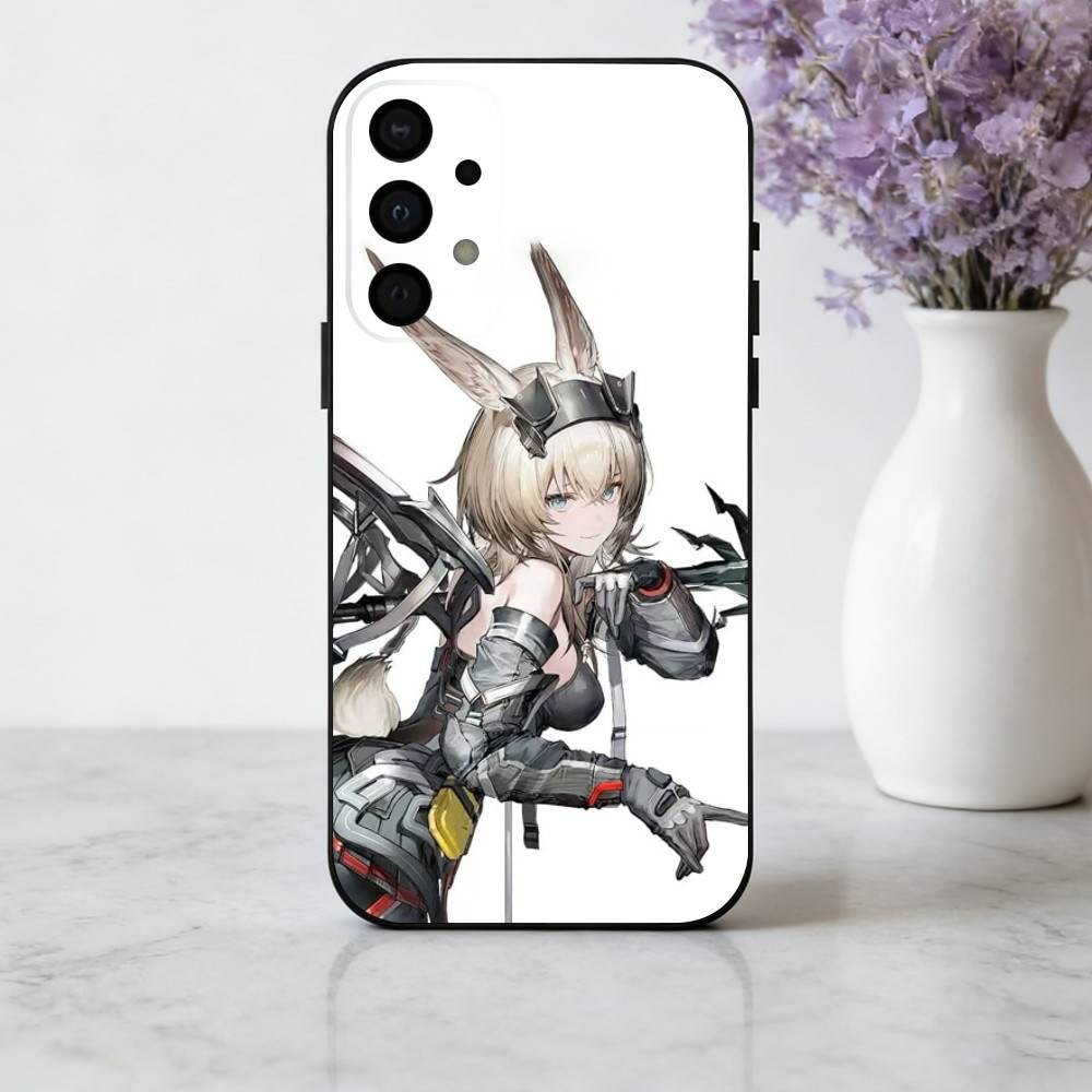 A-Arknight-T E-Enfield G-Game Black Shell Phone Case For Samsung Galaxy A73,A72,A71,A70,A53,A52,A51,Soft Silicone Black Cover