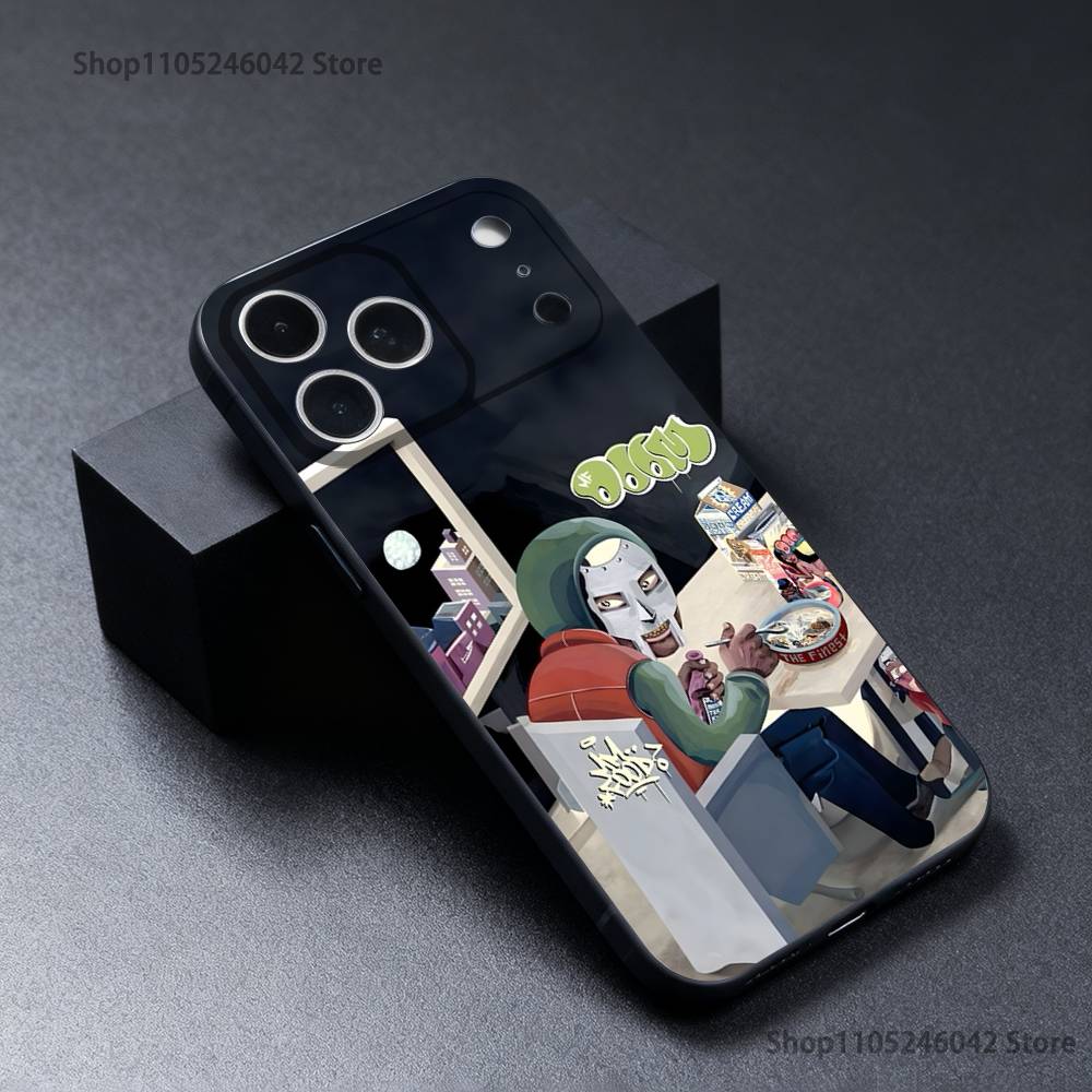 Rapper MF D-DOOM Phone Case For iPhone 17,16,15,14,13,12,11,Pro,XS,Max,XR,Plus,E,SE4,Mini Black Soft Cover
