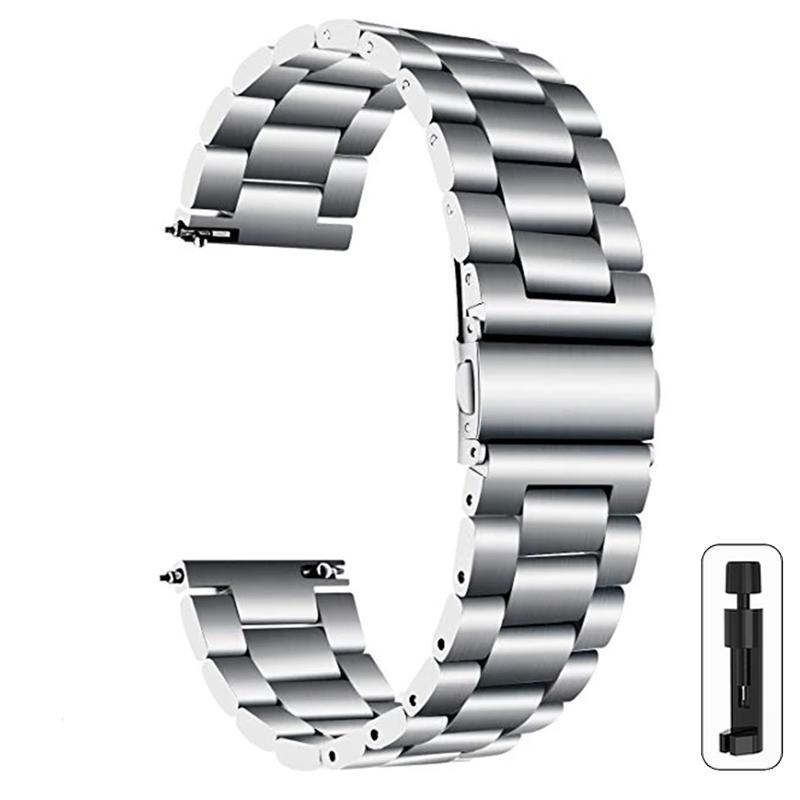 

Ремешок для часов 22 мм 20 мм металлический ремешок для Samsung Galaxy Watch 6 5 4 40 мм 44 мм 6Classic 43 47 мм 5Pro 45 м ремешок из нержавеющей стали для Amazfit Correa 22mm