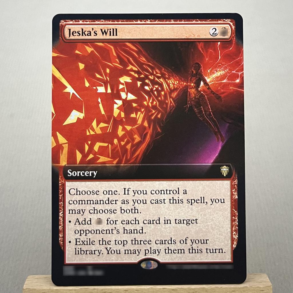 IKO JMP CMR THB C20 HOLO13-002 Tcg proxy magiekaarten Afbuigende Klap Dodelijk Rollick Jeska's Wil Zagoth Triome verzamel