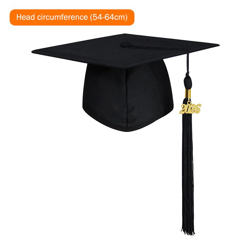 2026 Graduation Cap Headwear With Tassel For High School & Bachelor Degree Cap Unisex Graduation Dress Ceremony Hat Master