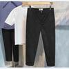 Hot-selling old money style men's nine-point suit pants summer factory straight loose trendy casual pants