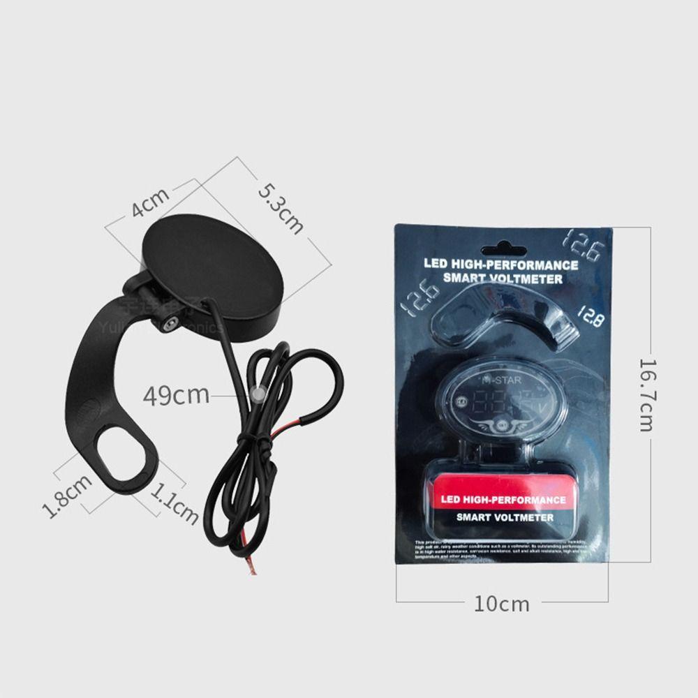 Metal Voltage Display For Car Motorcycle 12V24V Battery Voltmeter Display  Motorcycle