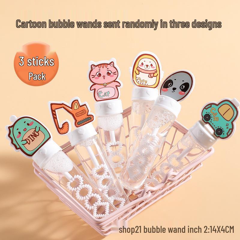 

Милые мультяшные мини-пузырьковые палочки в форме динозавра и котенка