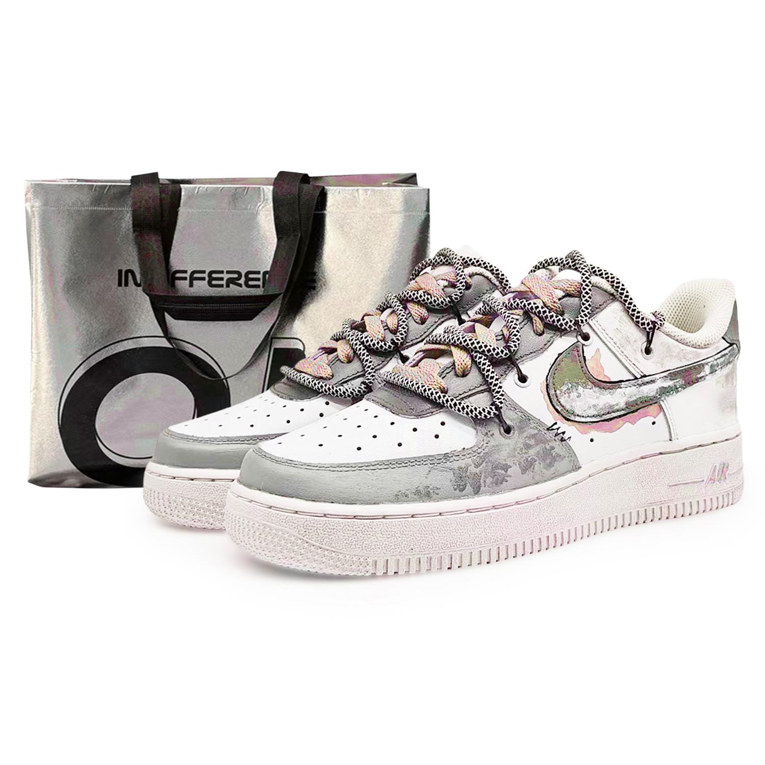 

Nike Air Force 1 EIGHT% No. 9 Coverage Thermal Abrasion Resistant Low top Skateboard Shoes Unisex Red Gray CW2288-111(Team131- S) 42.5