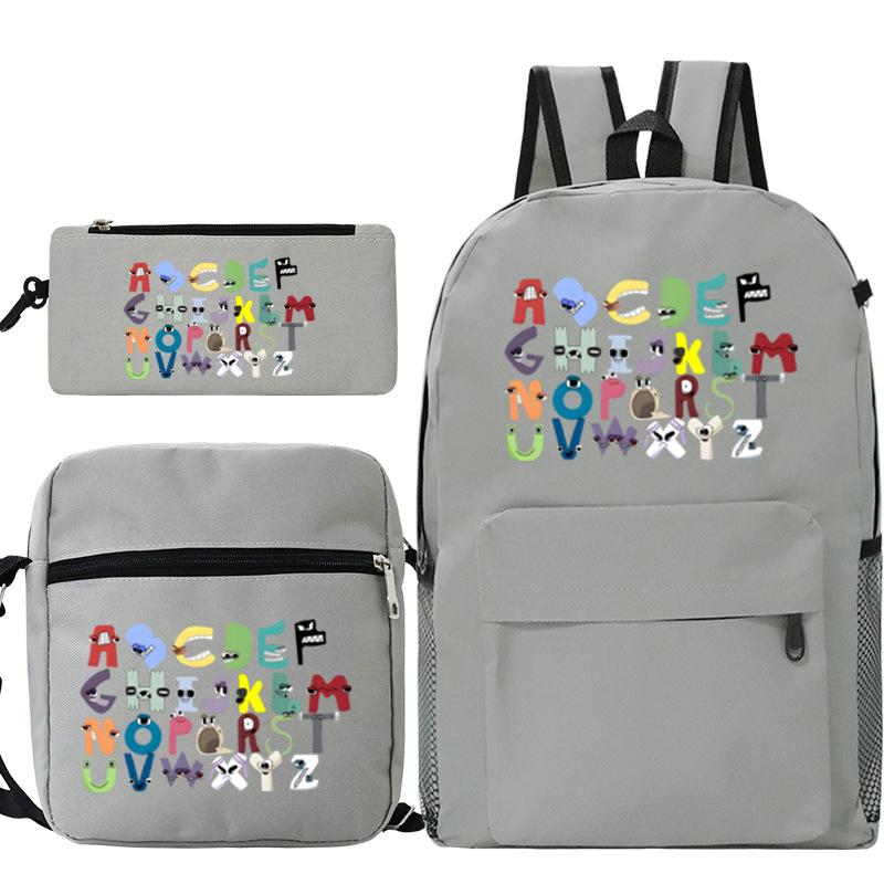 Game Alphabet Lore Alphabet Legend School Bag Backpack Shoulder Bag Pencil Case