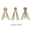 Large Green Bow Christmas Tree Topper Bow Wreath Linen Bowknot Decorations  Ornaments