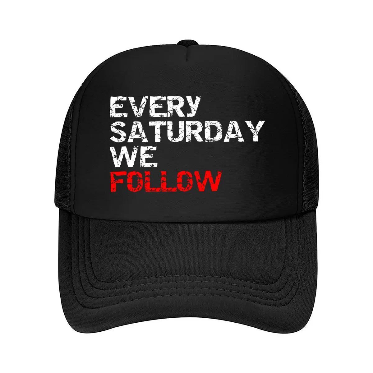 

Every Saturday Motivational - Themed, Event Text Art Mesh Baseball Cap One Size