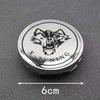 Four 60Mm/2.36-Inch Wolf Head Badges Modified for Car Wheel Center Caps, Suitable for Various Vehicle Models