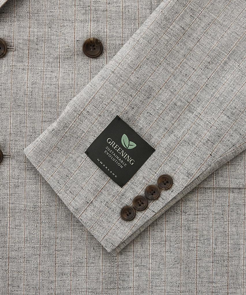 Stco [Summer] Italy Marlane Wool & Linen Double-Breasted Jacket_Grey (Classic Fit)_Ssjub92Dtg