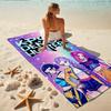1Pc Kpop Demon Hunters Beach Towel, Quick Dry, Multi-Use for Beach Pool Gym Yoga Home Travel, Christmas, Halloween, Xmas Gift M929395
