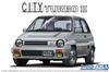 Aoshima Bunka Kyozai The Model Car Series 60 Honda AA City Turbo II 1985 Plastic Model Molded In Color (AOSHIMA) 1/24 No. Kit,