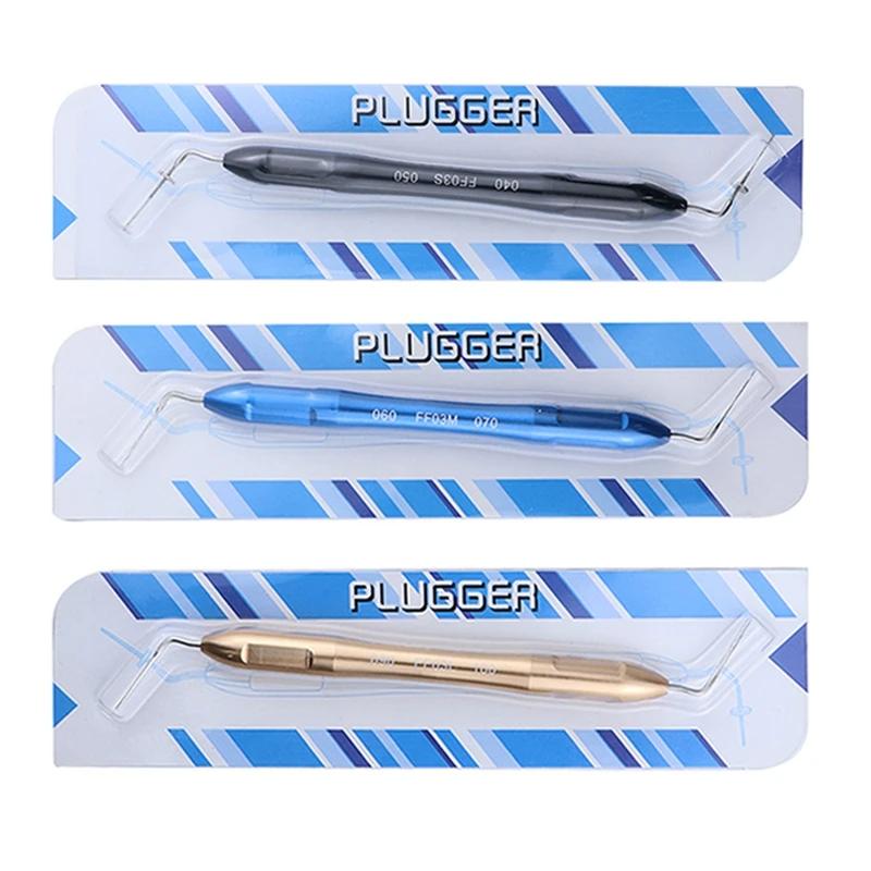 Nigf 1 ks Zubní ruční pěchovadlo Endo Gutaperča Buchanan Ruční plnění kořenového kanálku Nerezová ocel Zubní nástroj Endodontický