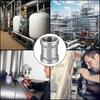 Stainless Steel Connector Adapter Coupler Female Threaded Pipe Adapter Double Sleeve Connection Nipple Easy to Install