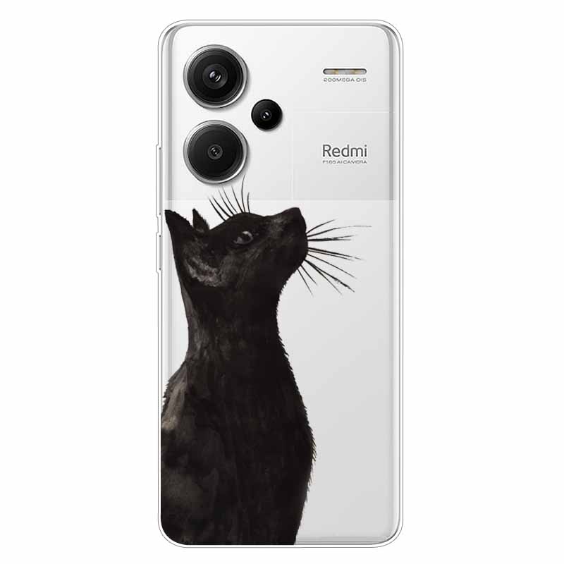 For Redmi Note 13 Pro Plus 5G Case Clear TPU Soft Back Cover for Xiaomi Redmi Note 13 Pro+ 5G Transparent Silicone Cases Funda