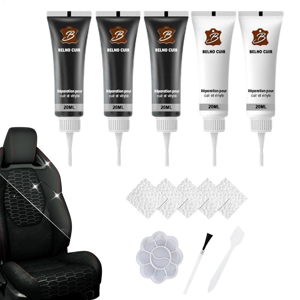 NewLeather Repair Kit Steering Wheel Refurbishment Car Interior Upholstery Color Repair Paste For Handbag Shoe Saddle Couch Boot