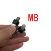 Push Rod Tip Whale Tail Dent Hail Crease Removal Tool Paintless Dent Repair Tools M8 & 5/16 Threaded 2pc
