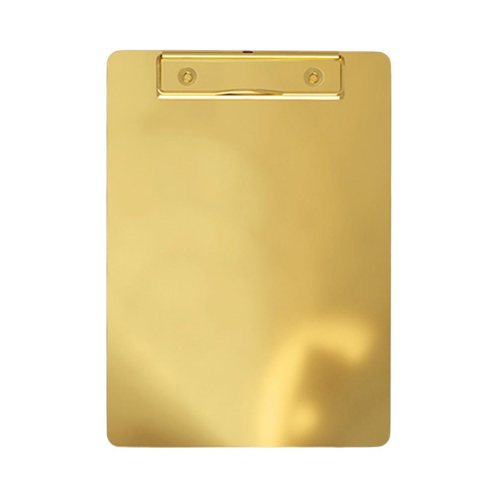 Pevná složka A4/A5 Zlatá/Stříbrná Psací podložka s klipem na poznámky Klipy Podnikání