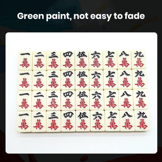 1 Set Mini Mahjong Leicht Tragbar Mini Mahjong Spielset Klassisch