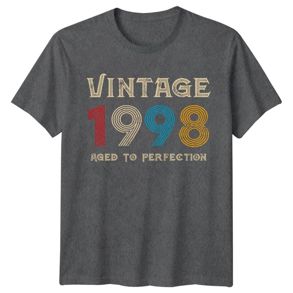 Vintage 1998 Unisexs T Shirt 28th Birthday Gift Aged To Perfection