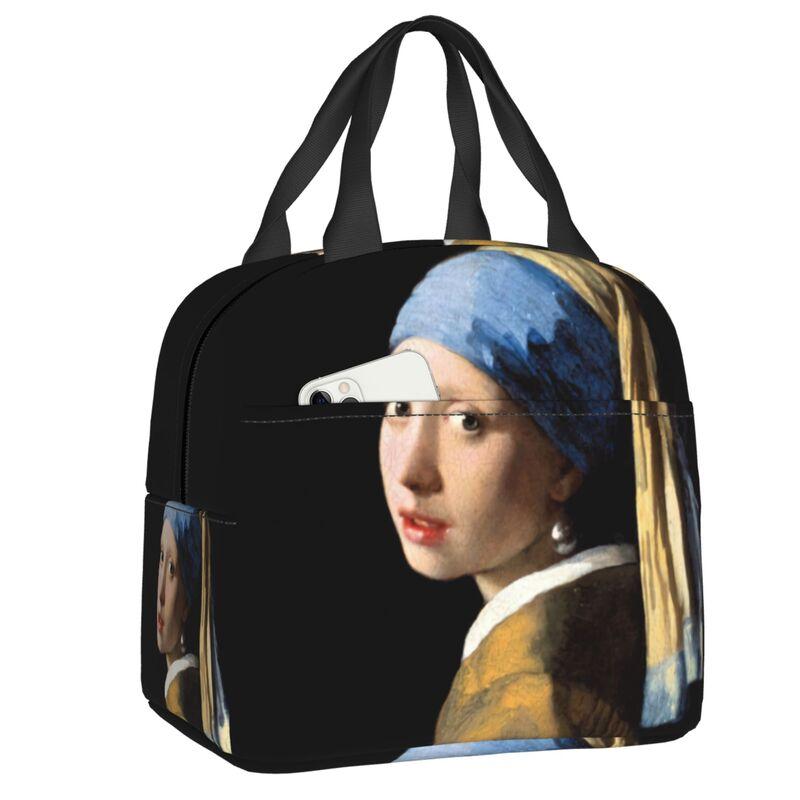 Individuelle Vase mit zwölf Sonnenblumen Lunchtasche Vincent van Gogh Gemälde Kühlbox Thermisch isolierte Lunchboxen für Erwachsene Büro