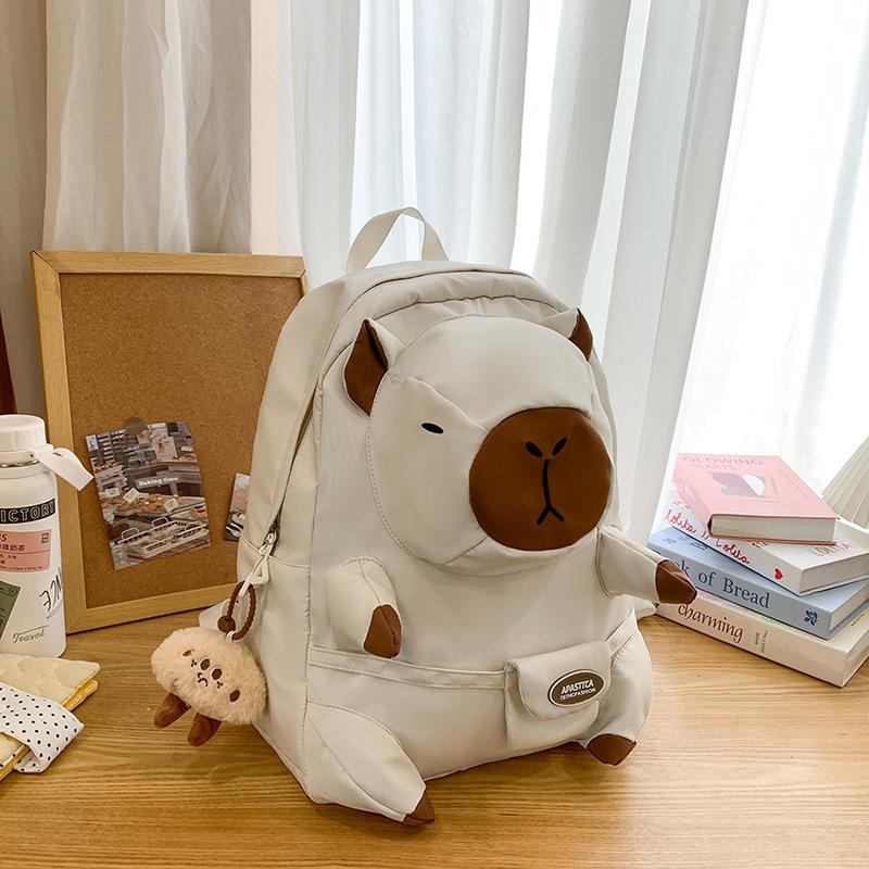 College Students Cute Capybara Backpack Junior High School Students High School Students Cute Backpack.