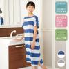 Lakurasu Wearable Towel Bath Long with Pile Fabric Tunic, Gray, Length, Slits,