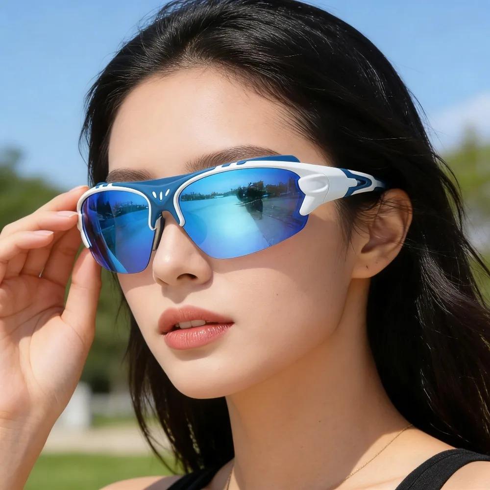 UV400 Protection Polarized Sports Sunglasses Windproof Unisex for Men Women Cycling Running Driving Fishing Goggles Shockproof