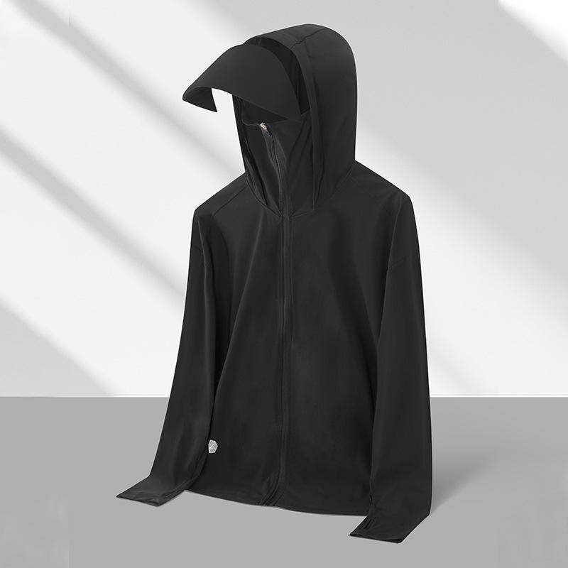 2024 Summer UV Protection Hooded Jacket for Men & Women - Ice Silk Outdoor Sunshield