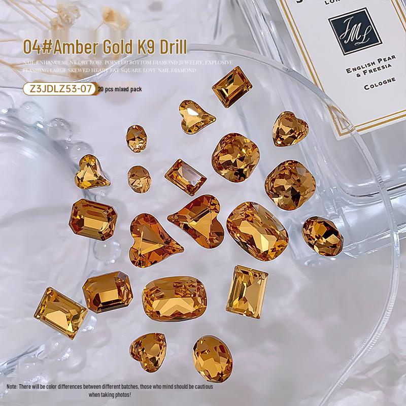 

2025 Супер Блестящие Стразы для Нейл-Арта - 9 Смешанных Маленьких Бриллиантовых Украшений