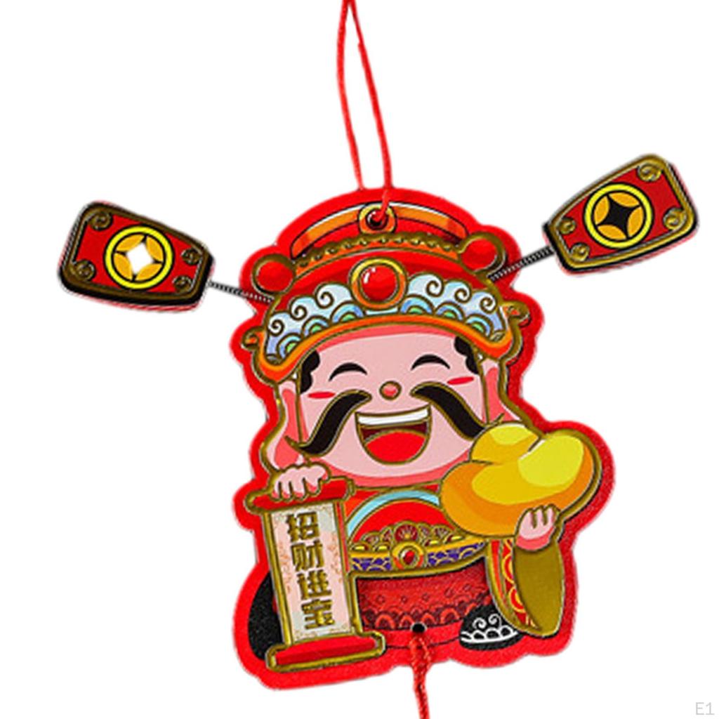 God of Wealth Kylskåpsmagneter Dekaler för Holiday Housewarming Spring Festival