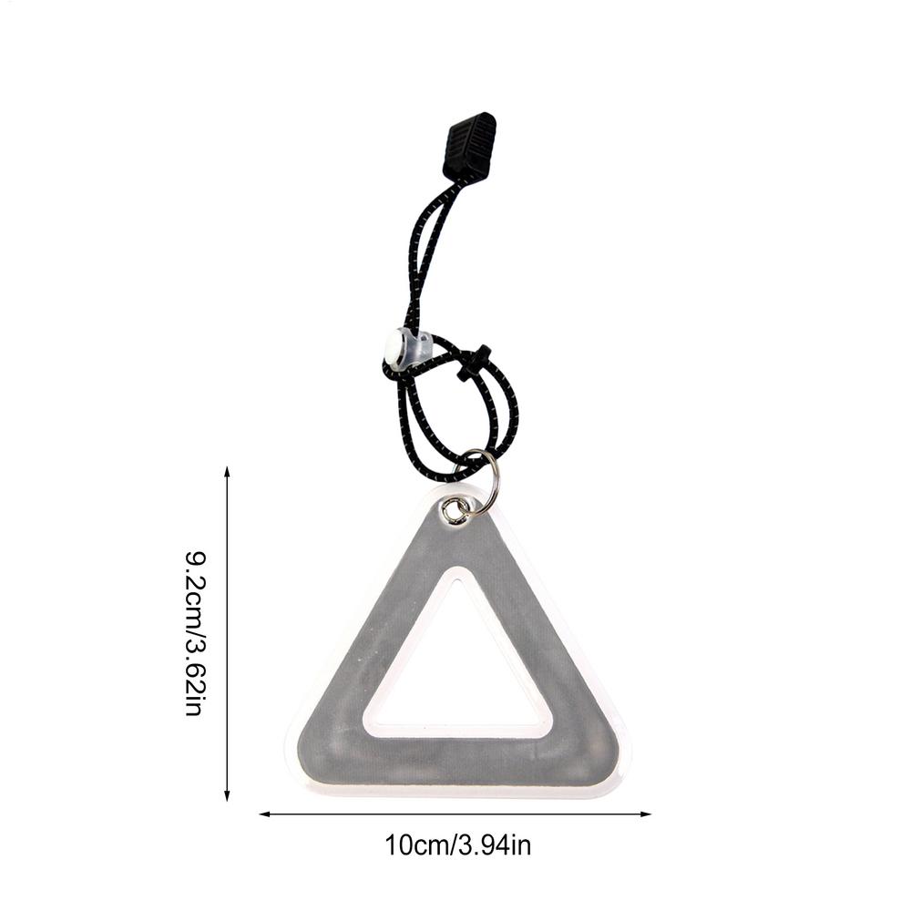 1PC Reflective Safety Hanging Tag w Elastic Cord Bike Night Visible Riding Safety Accessories for Bicycle Backpack Strap Bags
