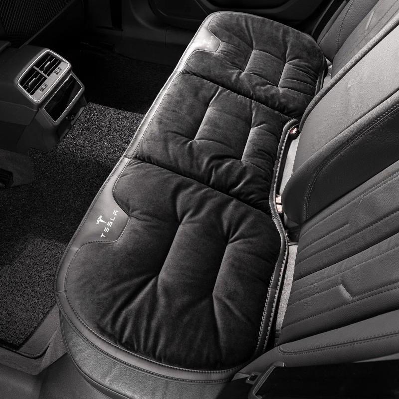 Car Seat Cover Cushion Soft Mat Velvet Plush Cushioning For Tesla Model-Y Model-3 Model-X Model-S Cybertruck Roadster SpaceX