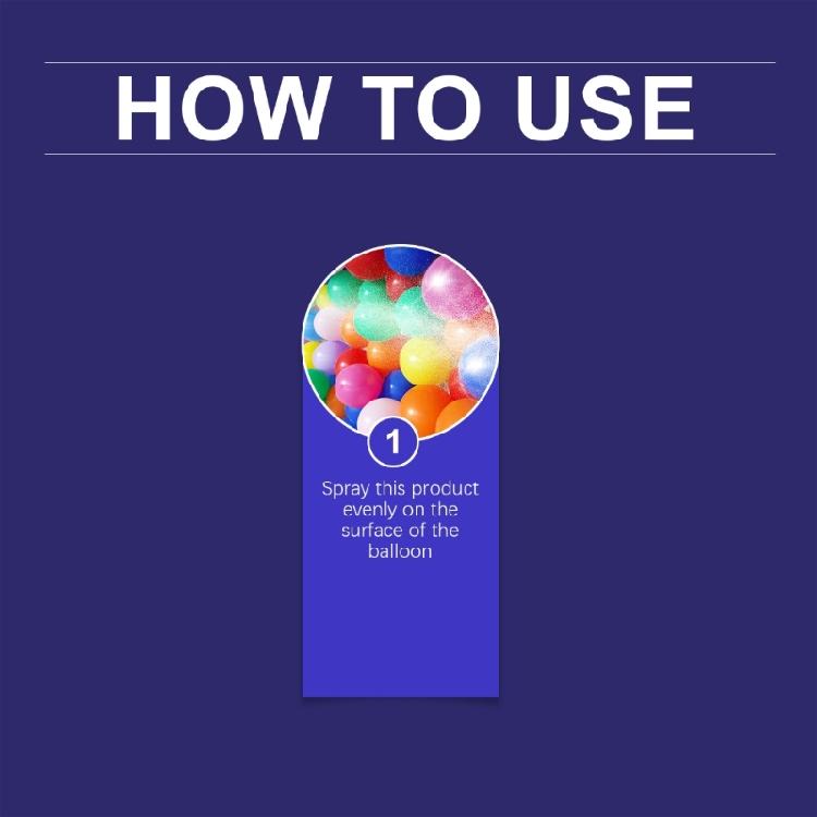 Multifunctional Shine Balloon Spray Latex Balloon High Gloss Finish Spray 50ml Capacity for Event Decors