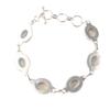 Milky Opal Gemstone 925 Sterling Silver Jewelry Handmade Women Gift Bracelet8.5" RB-3-14