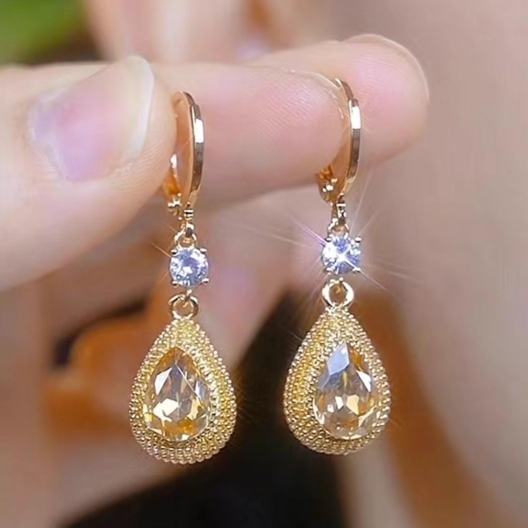 

Personality unique design durian earrings ear buckles, simple water drop earrings temperament versatile earrings women