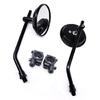 Retro Themed Broad View Motorcycle Rearview Mirrors for Commuters Retro Style and Construction All Weather Rain Proof Us